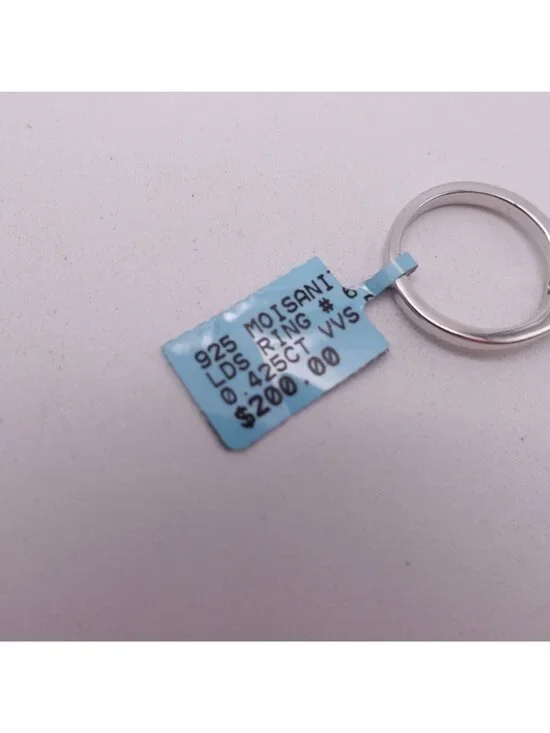 NEW 925 Moisanite LDS Engagement Solitaire Ring 0.425CT VVSD Size 6 - Picture 5 of 7